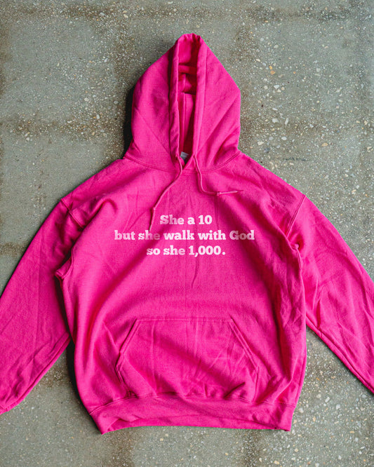 1000 with God Adult Hoodie