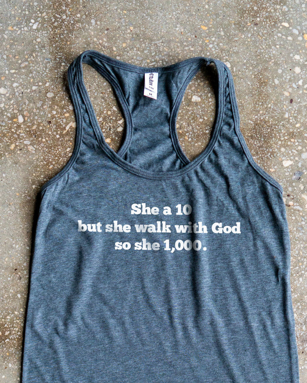 1000 with God Racerback Tank