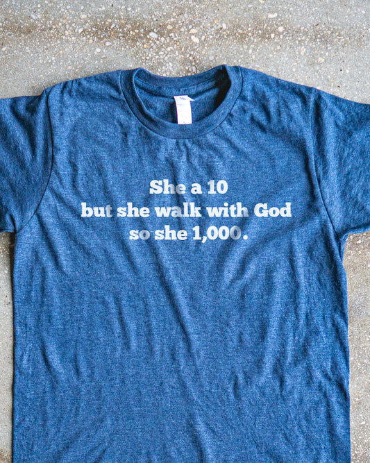 1000 with God Adult Box T-Shirt