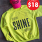 SHINE Adult Drop Shoulder Sweatshirt