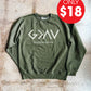 God is Greater than The Highs and Lows Adult Sweatshirt