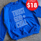 Trust God + Chill Outline Adult Sweatshirt