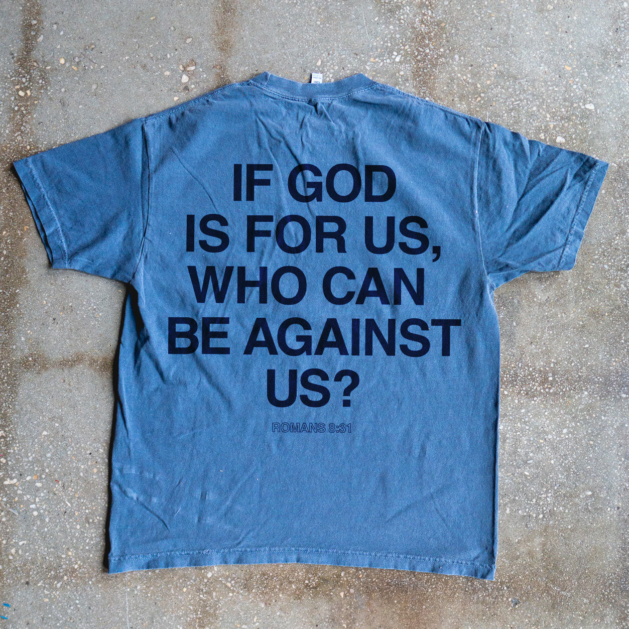 Who Can Be Against Us? Adult Box T-Shirt