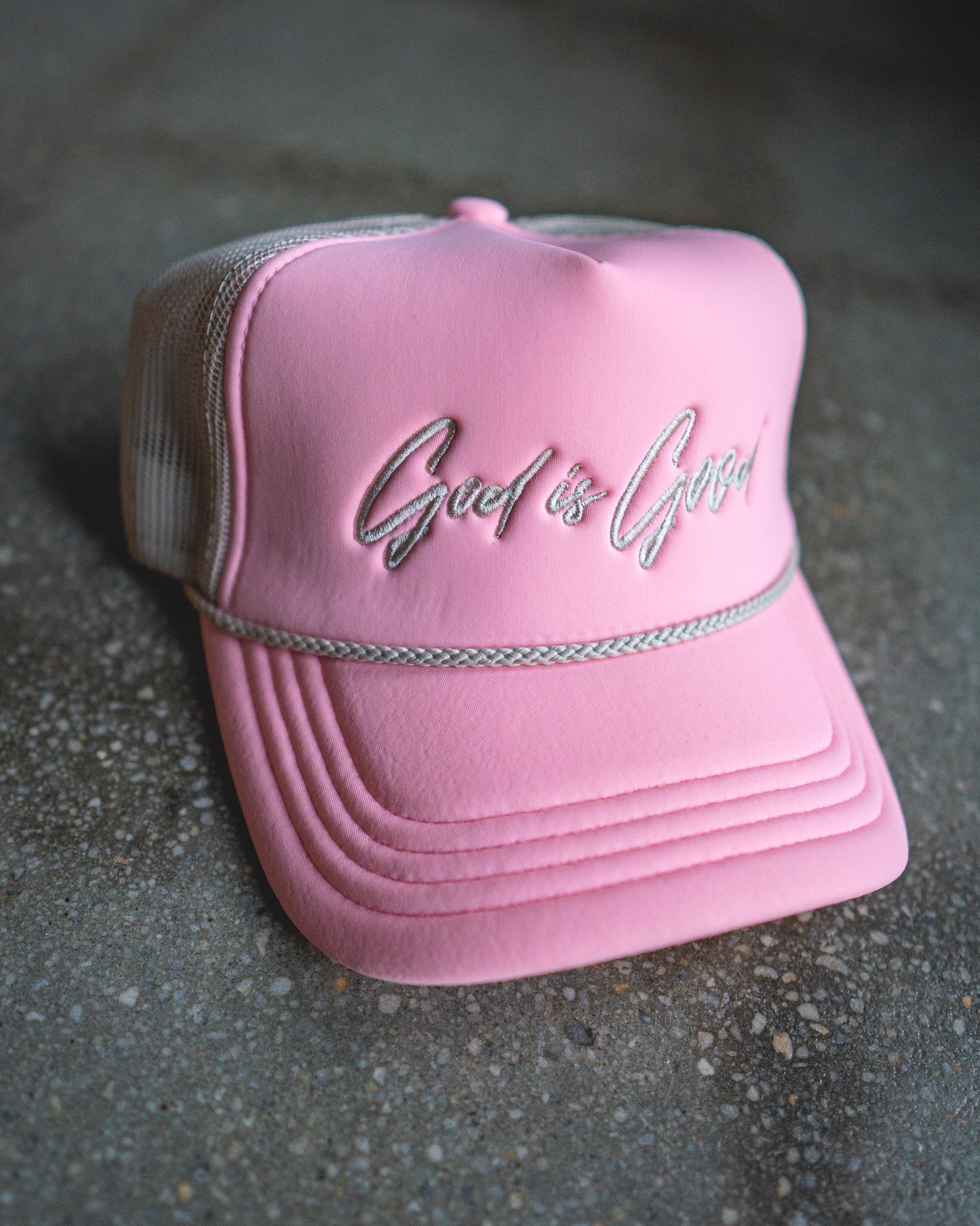 God Is Good Premium Trucker Hat