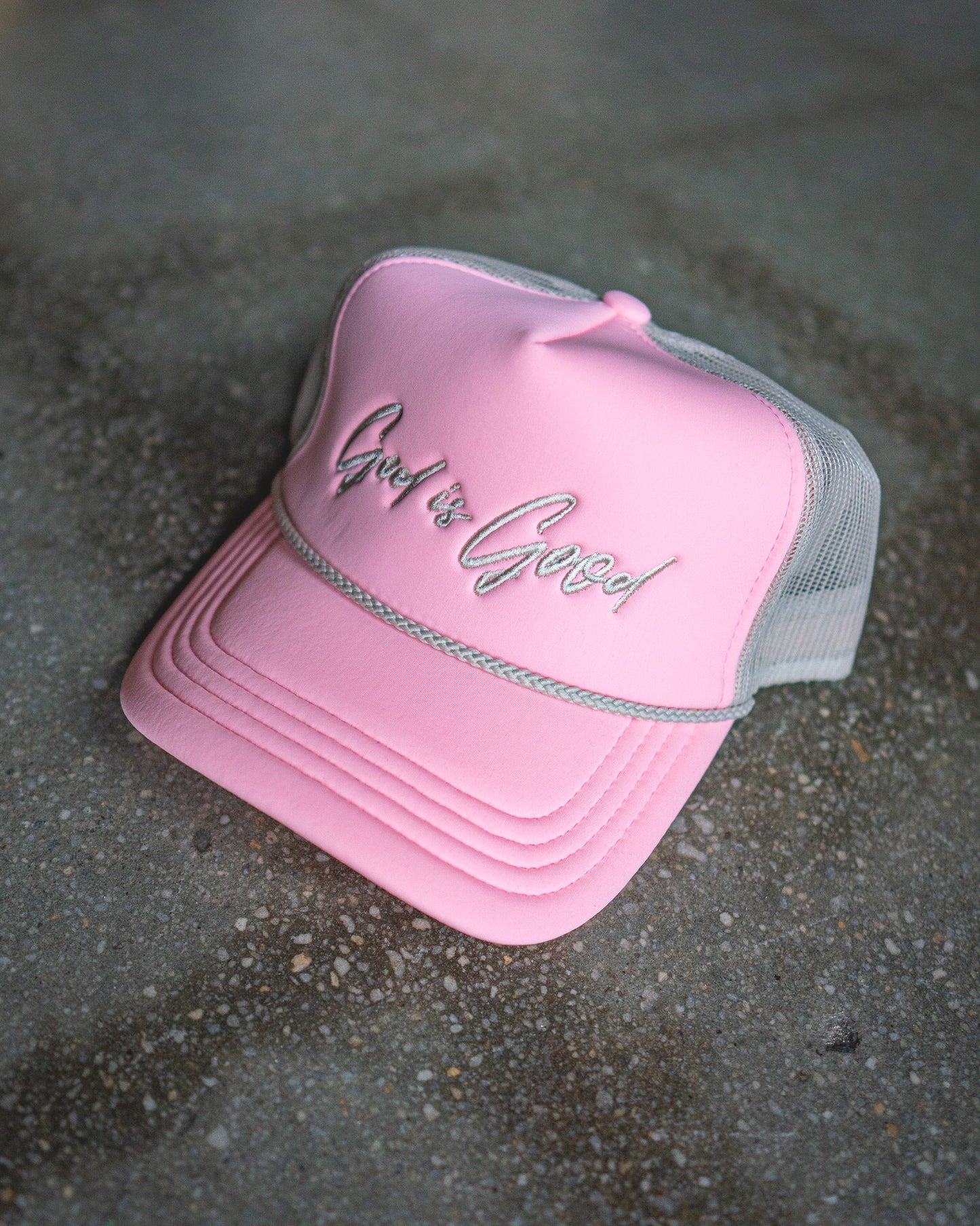 God Is Good Premium Trucker Hat