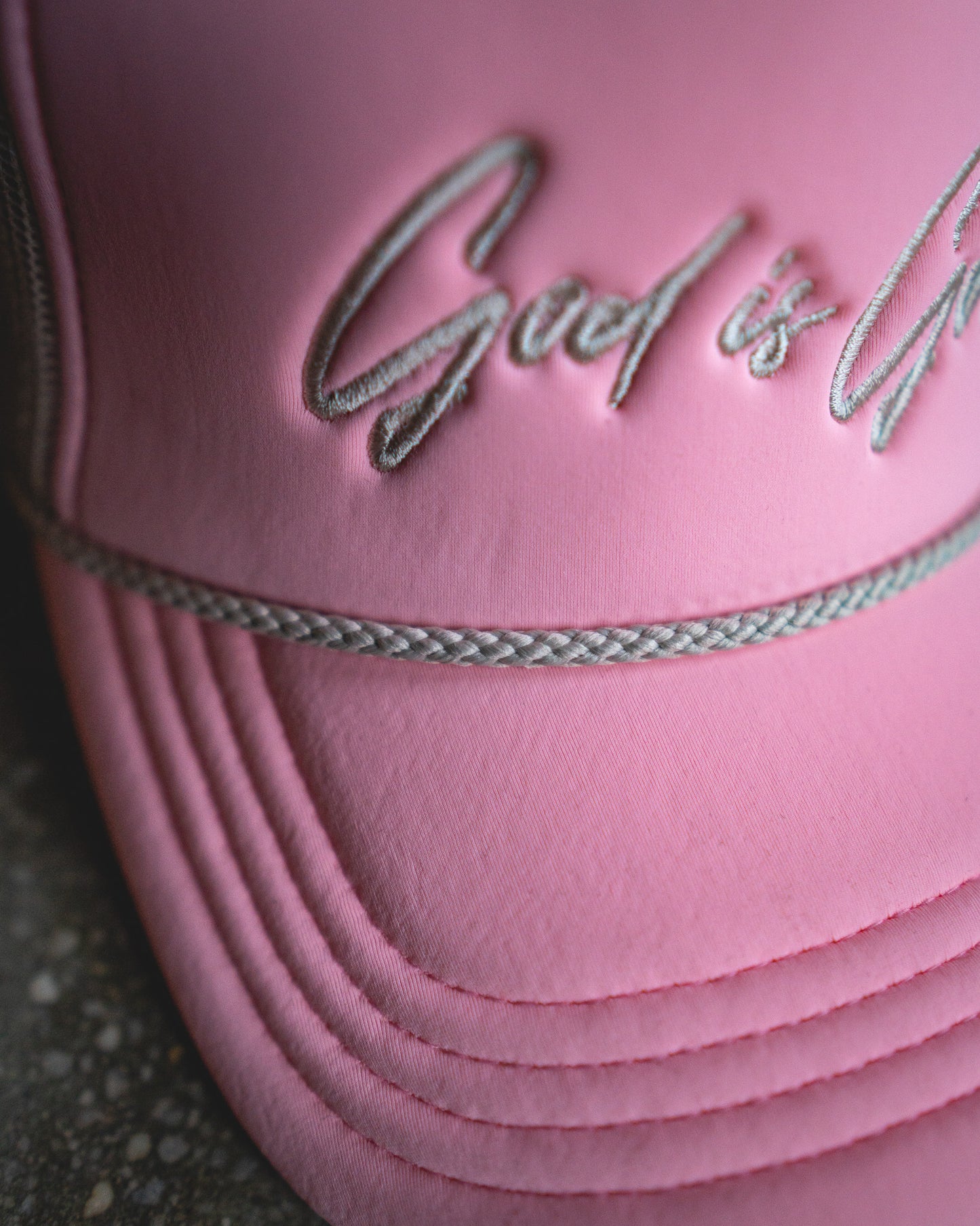 God Is Good Premium Trucker Hat