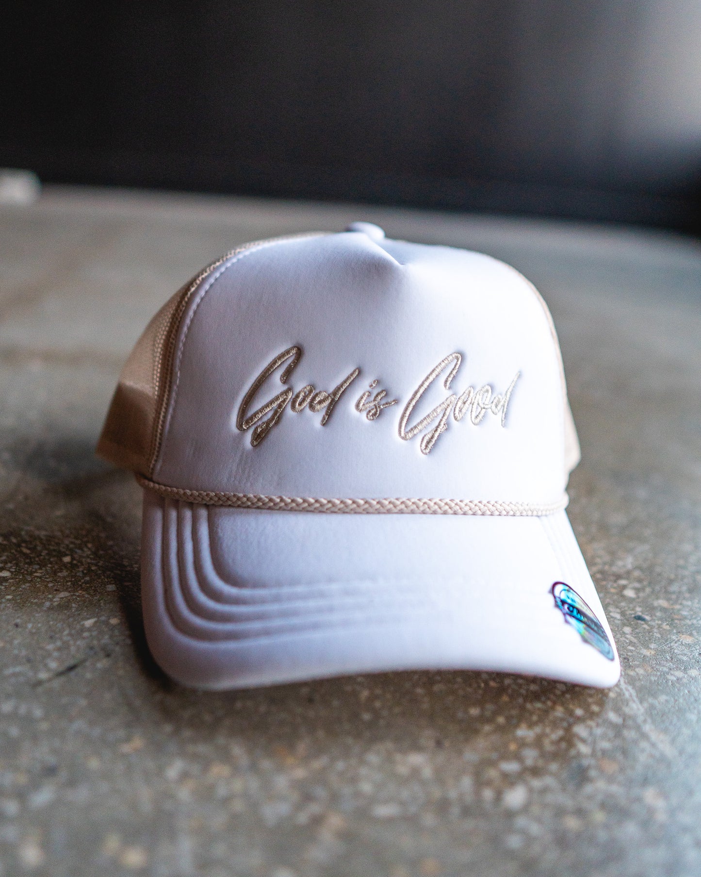 God Is Good Premium Trucker Hat