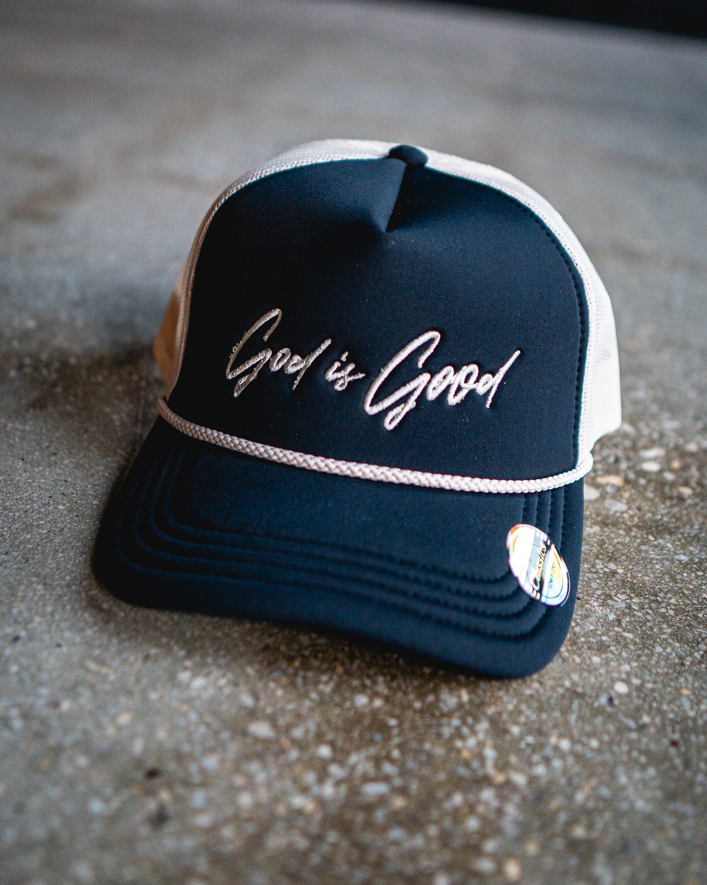 God Is Good Premium Trucker Hat