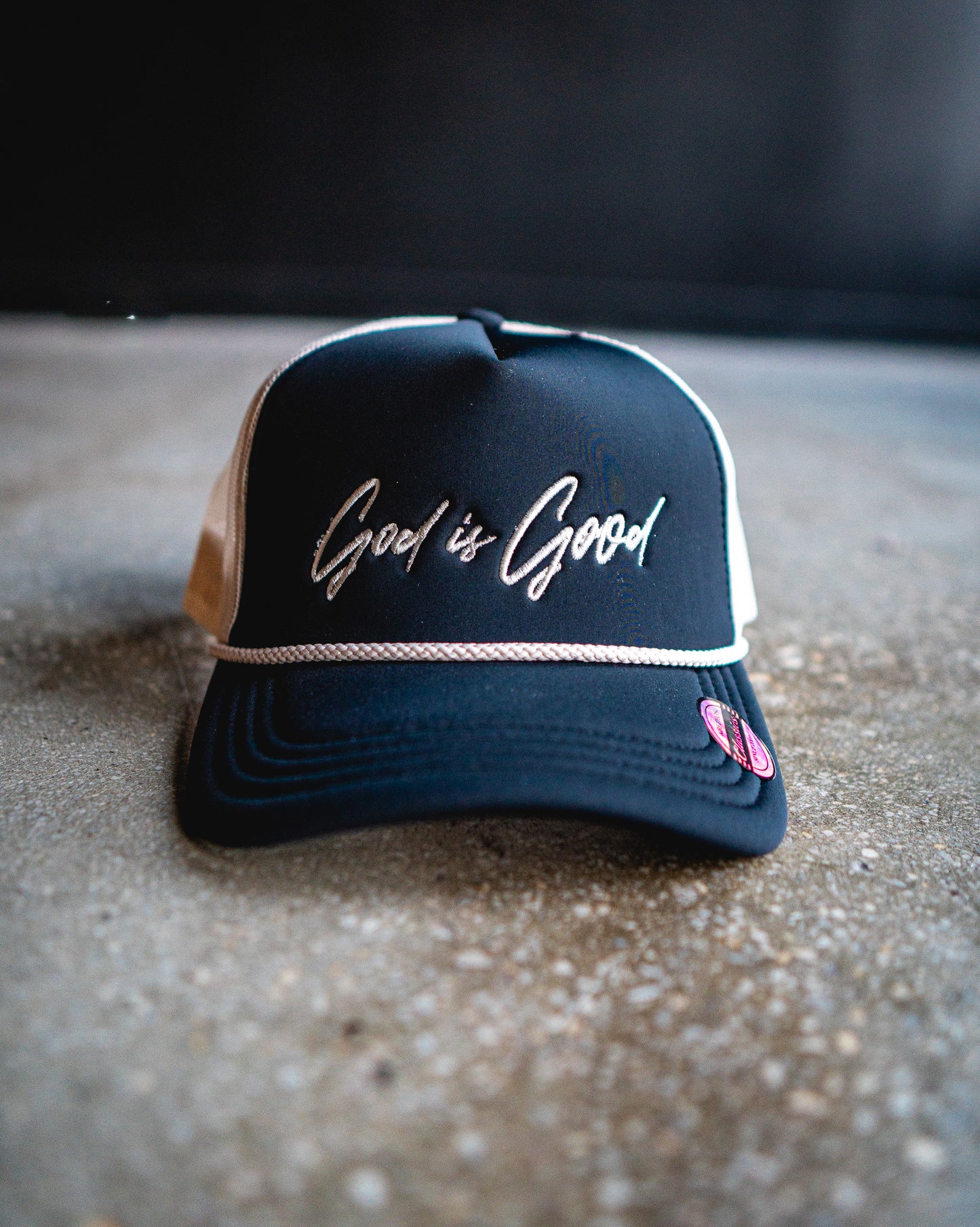 God Is Good Premium Trucker Hat