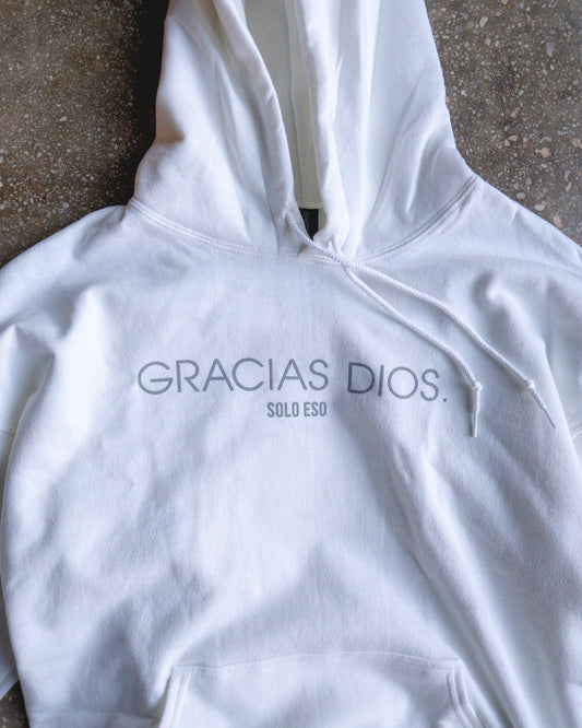 Gracias Dios Solo Eso Adult Hoodie