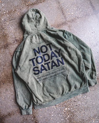 Not Today Satan Adult Box Hoodie