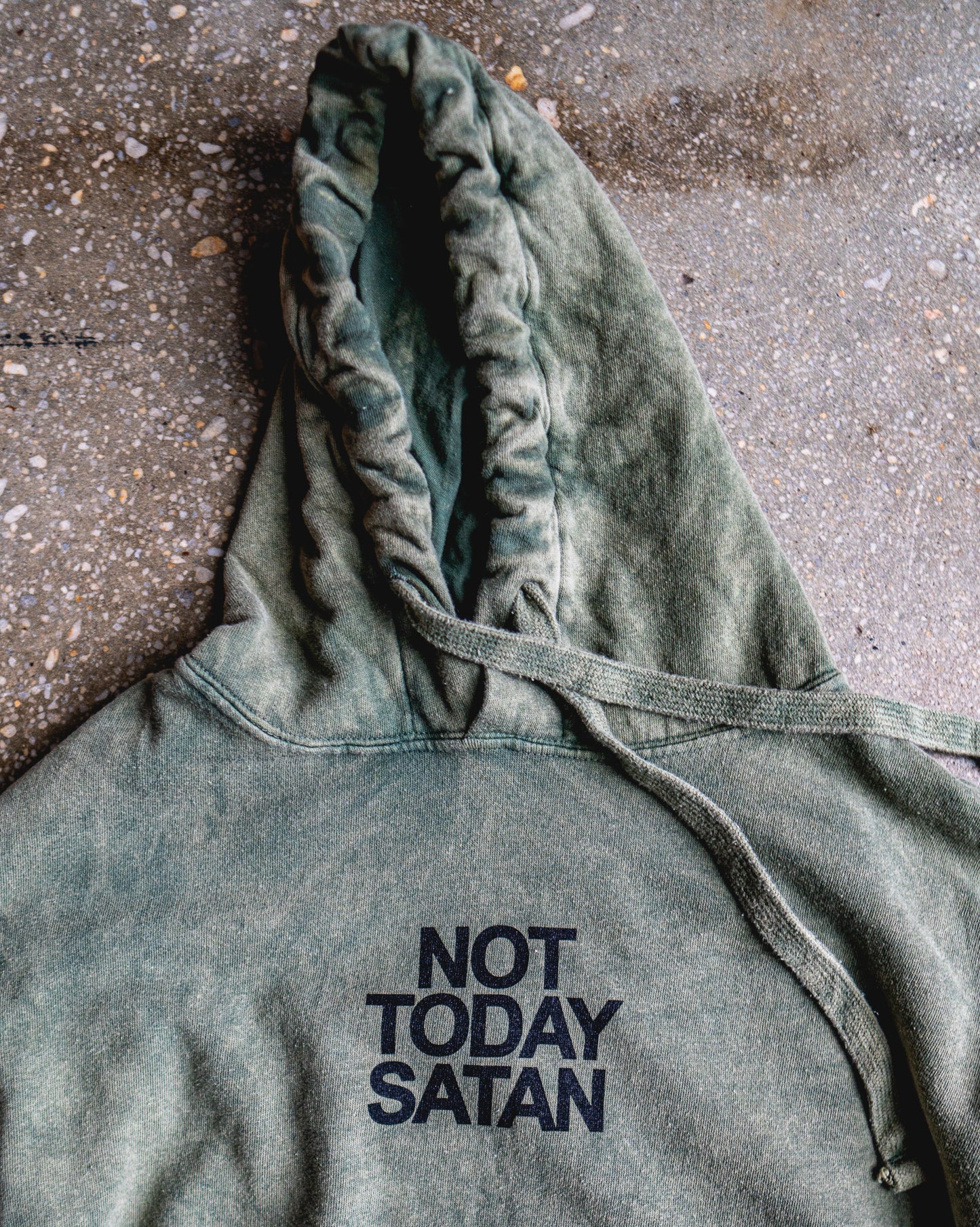 Not Today Satan Adult Box Hoodie