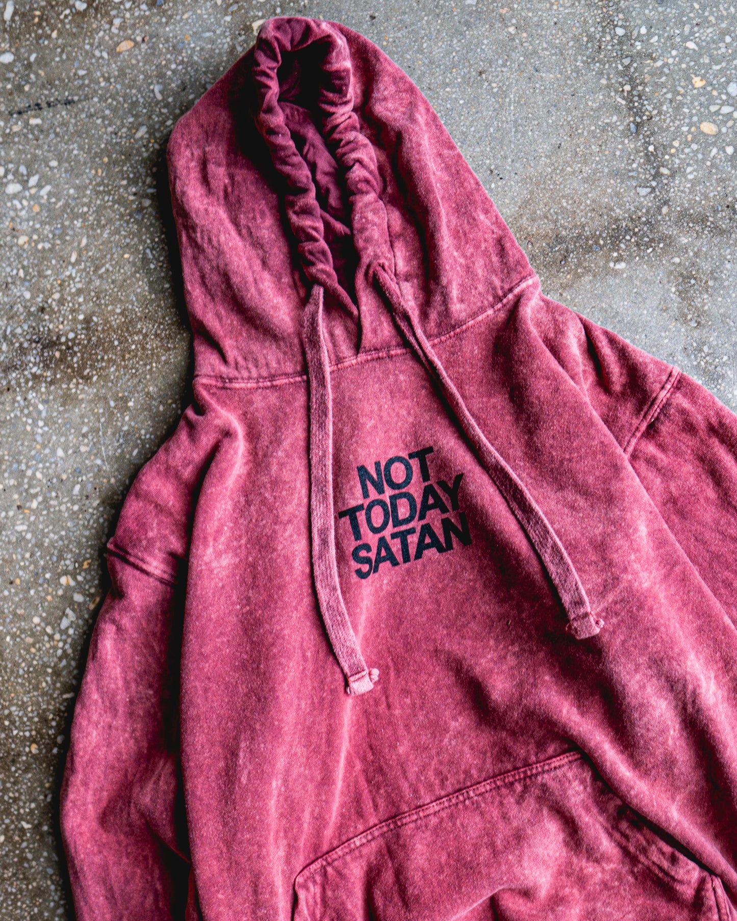 Not Today Satan Adult Box Hoodie