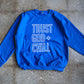 Trust God + Chill Outline Adult Sweatshirt