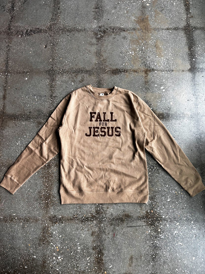 Fall For Jesus Adult Drop Shoulder Sweatshirt