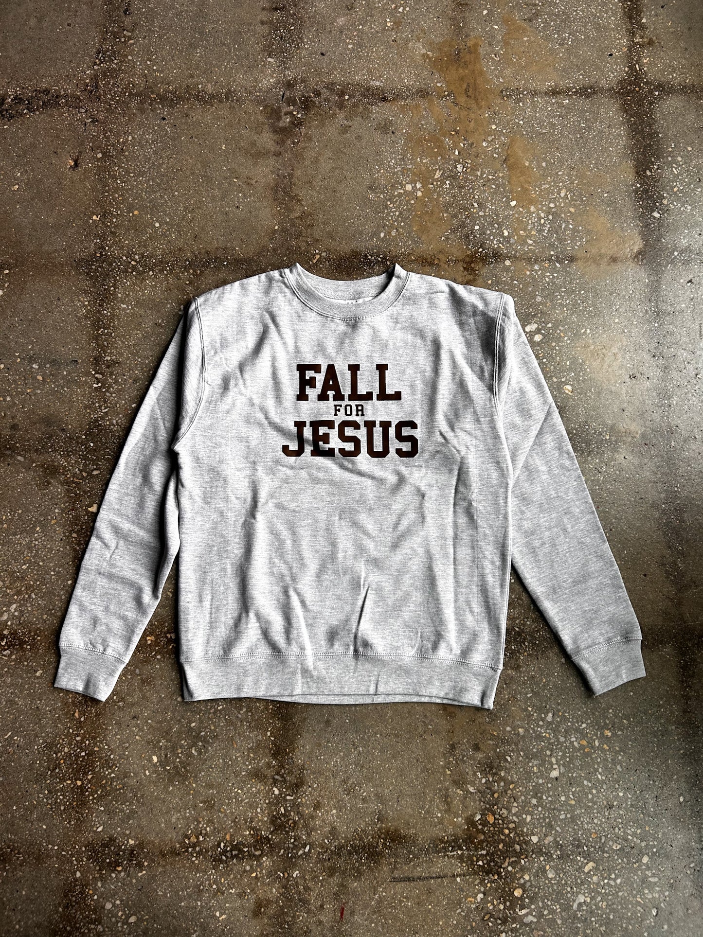 Fall For Jesus Adult Drop Shoulder Sweatshirt