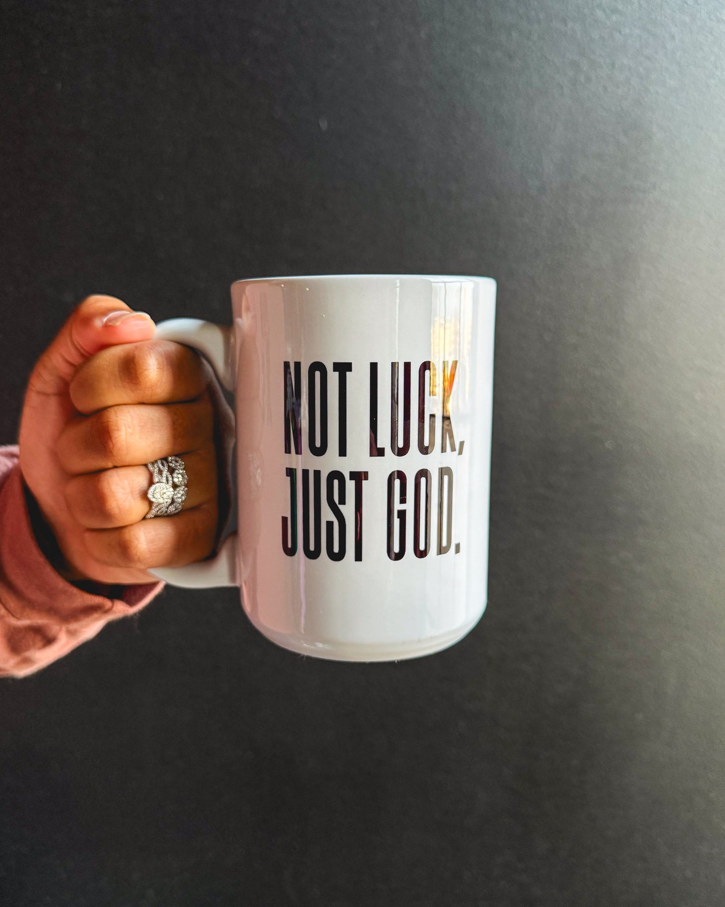 Not Luck, Just God. 15oz Mug