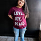 Love. Joy. Peace. Adult Box T-Shirt