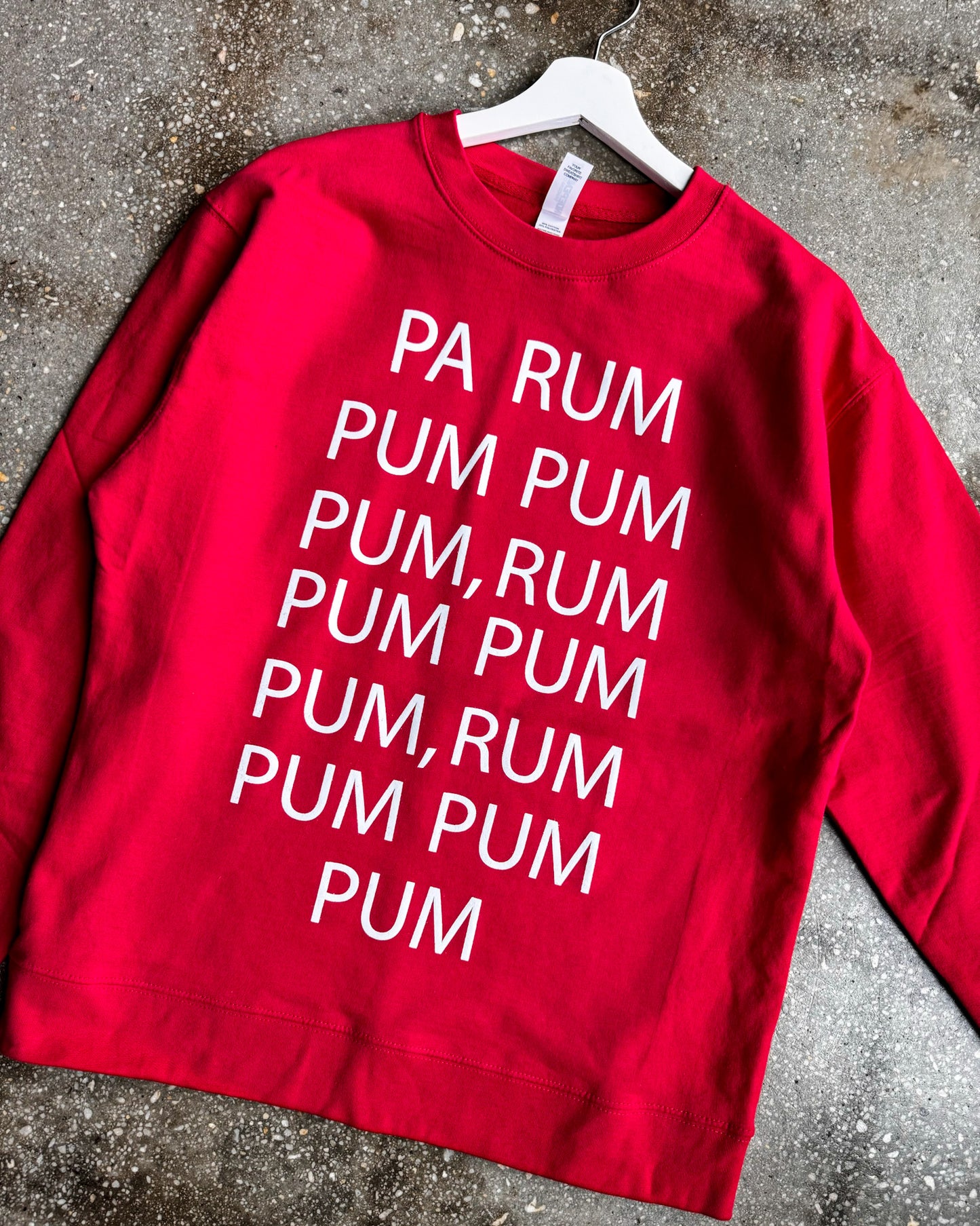 Pa Rum Pum Pum Pum Adult Drop Shoulder Sweatshirt