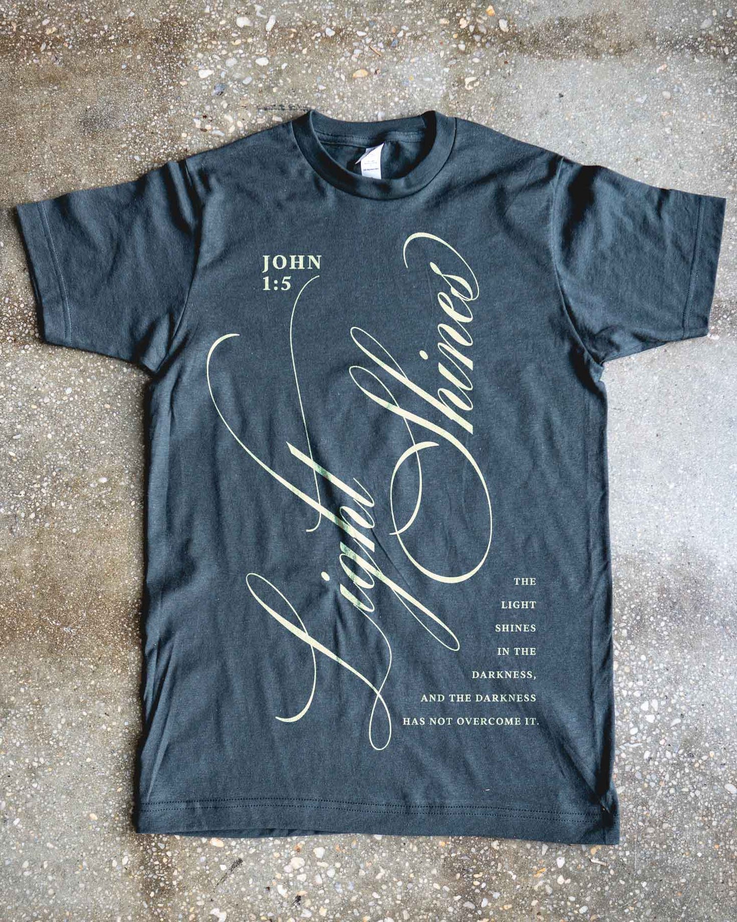 John 1:5 Adult Box T-Shirt