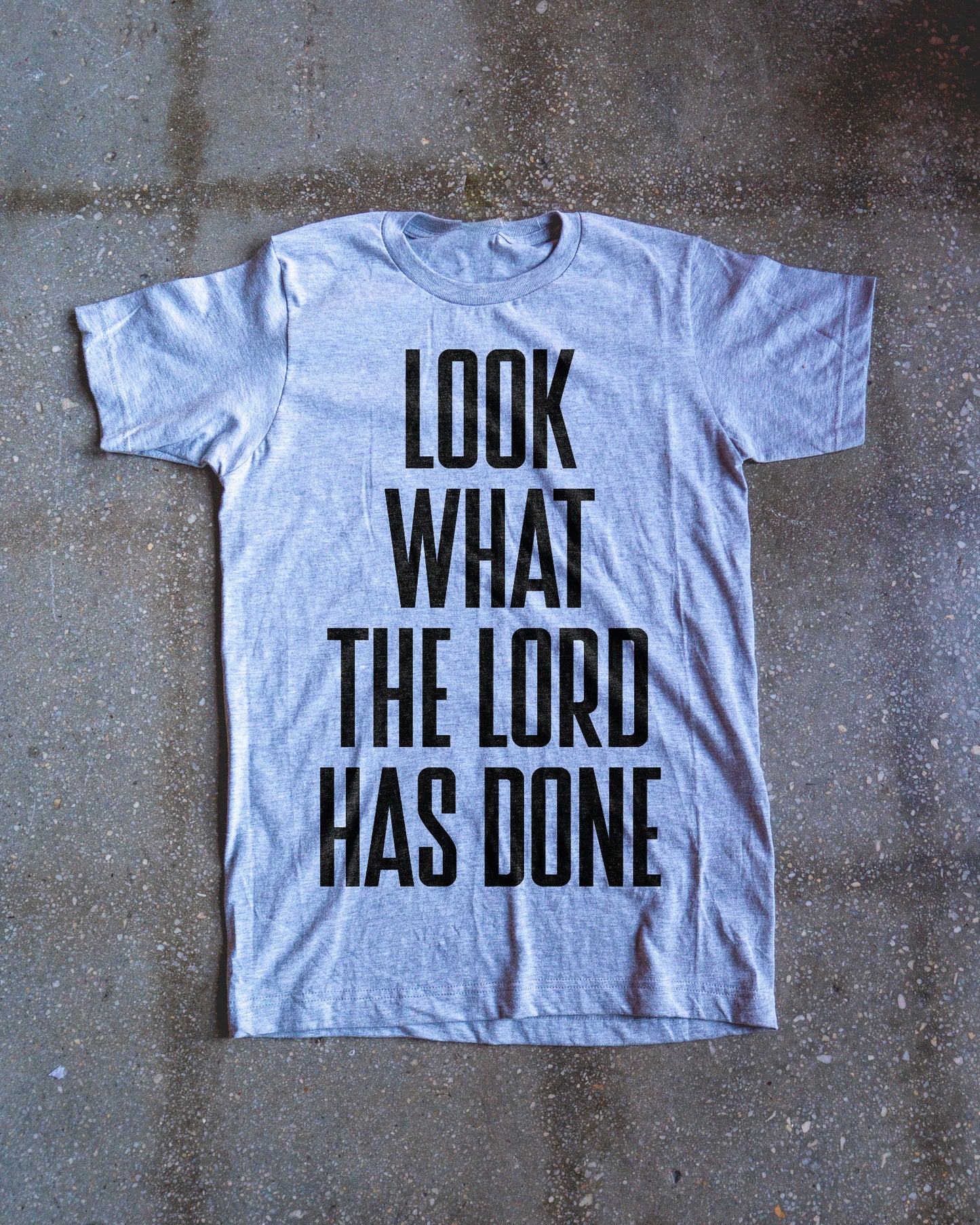 Look What The Lord Has Done Adult Box T-Shirt