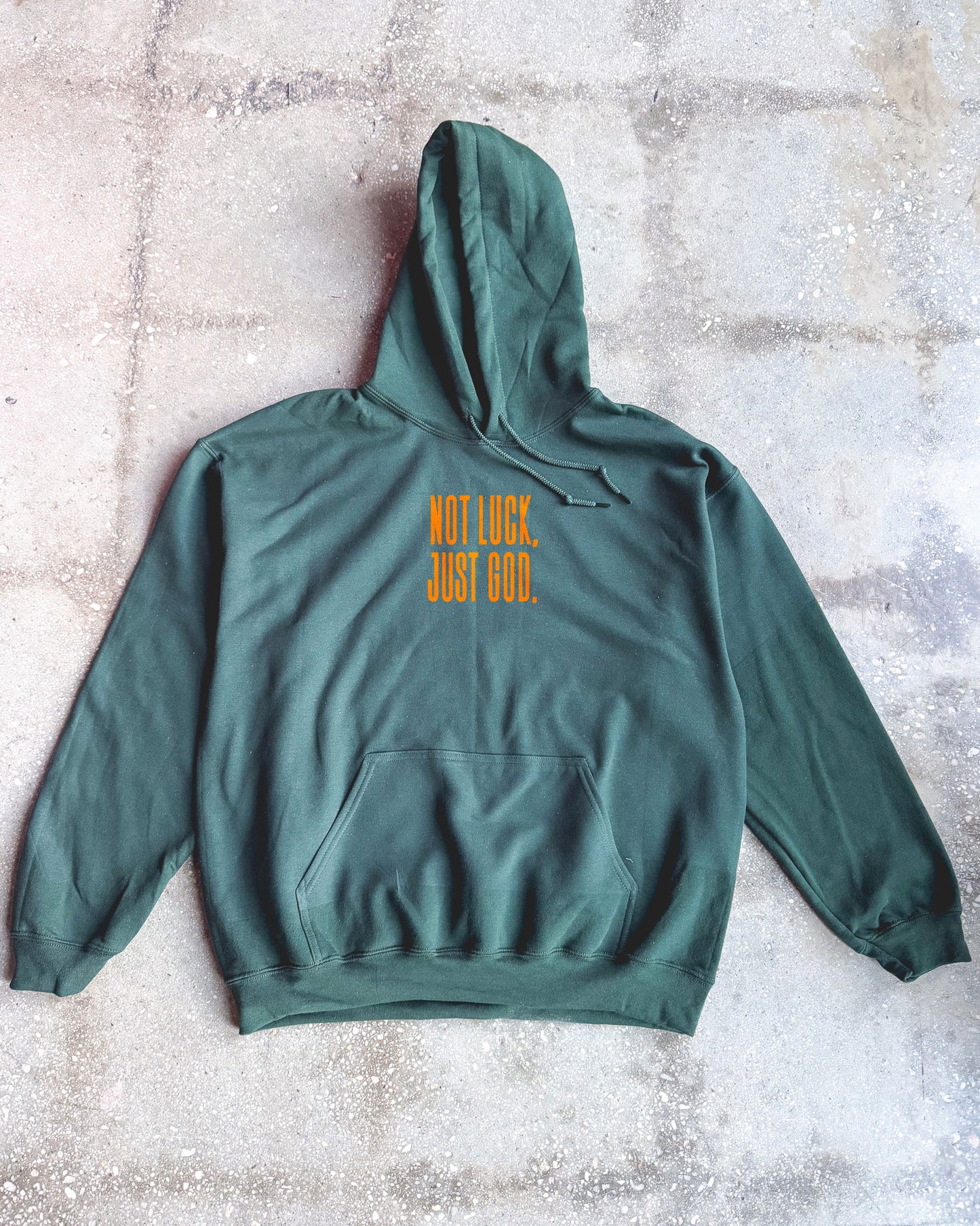 Not Luck, Just God Adult Hoodie