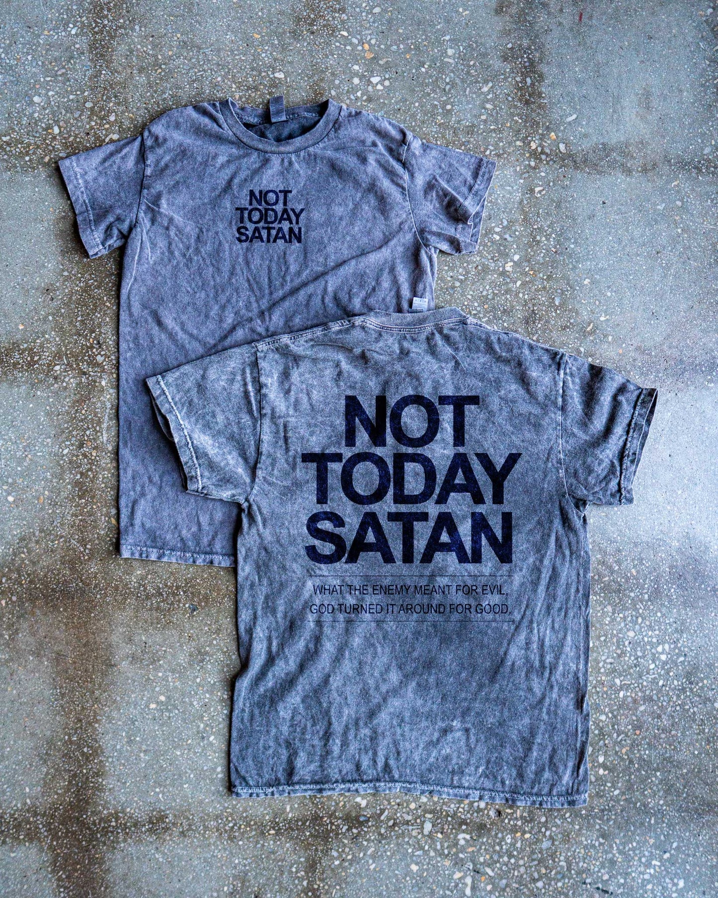 NOT TODAY SATAN (PREMIUM) Adult Box T-Shirt