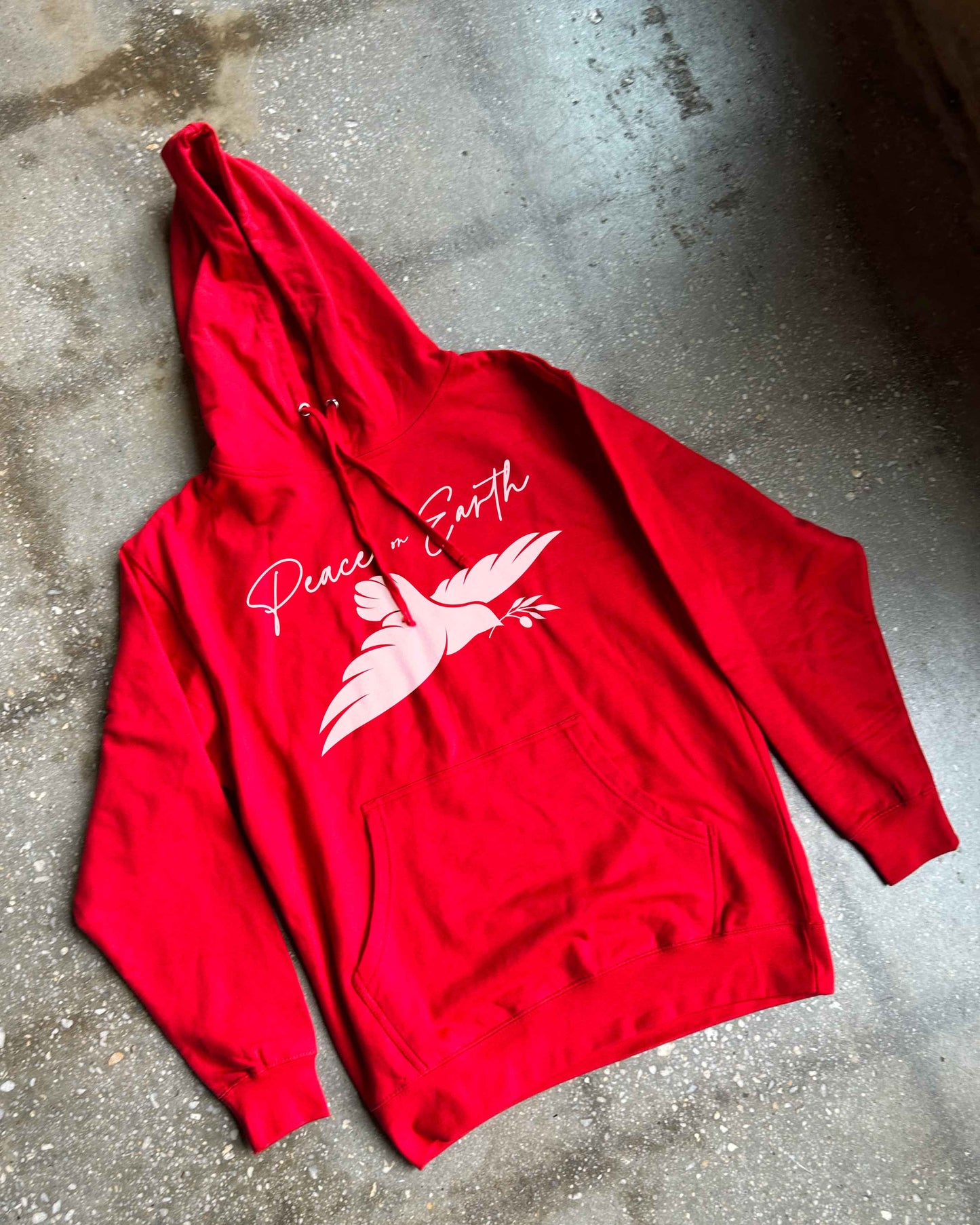 Peace on Earth Adult Box Hoodie