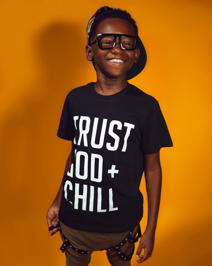 (CLEARANCE) Trust God + Chill Kids T Shirt