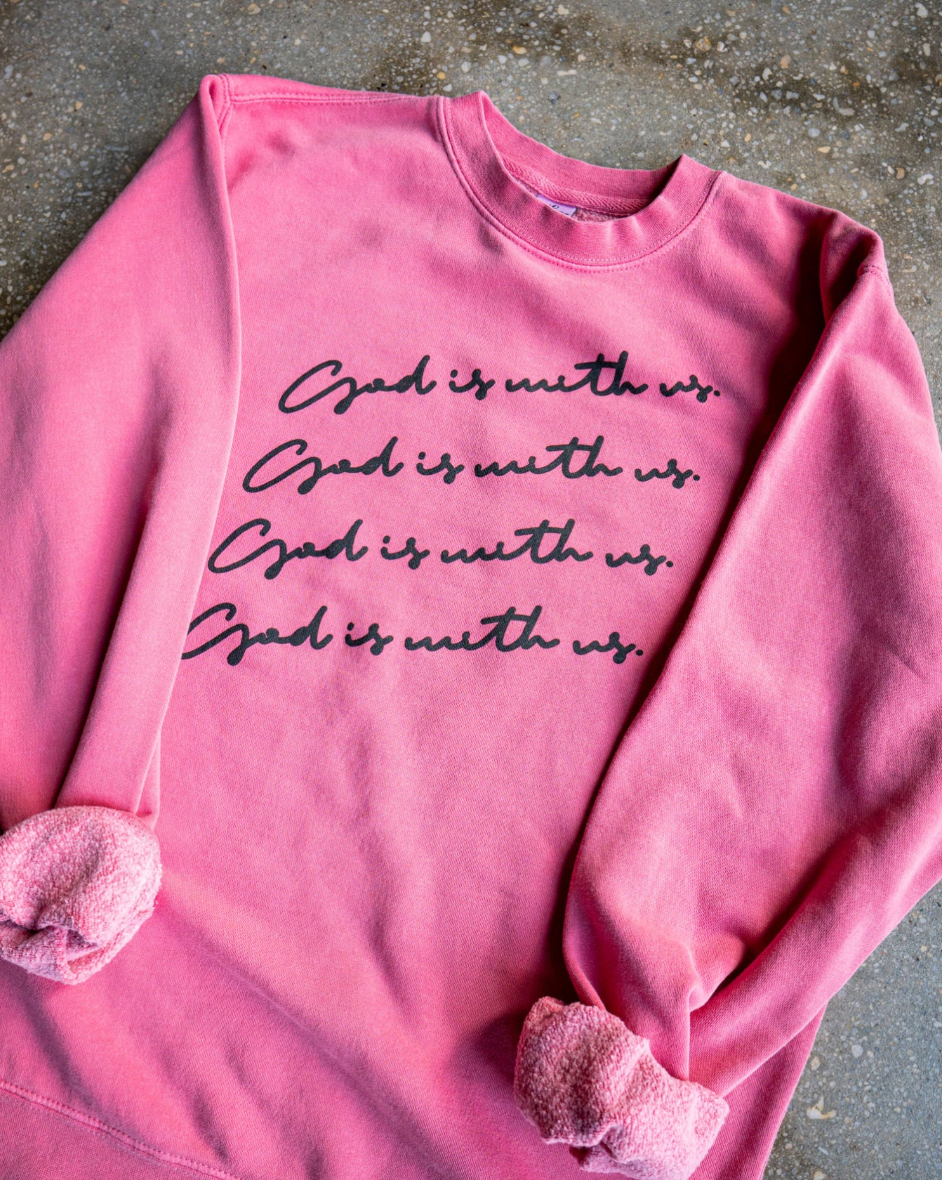 (CLEARANCE) God is With Us Adult Sweatshirt