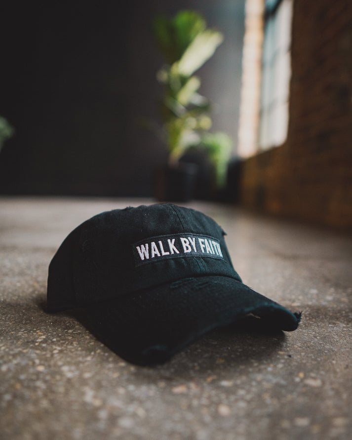 Walk By Faith Hat (Distressed) – Beacon Threads