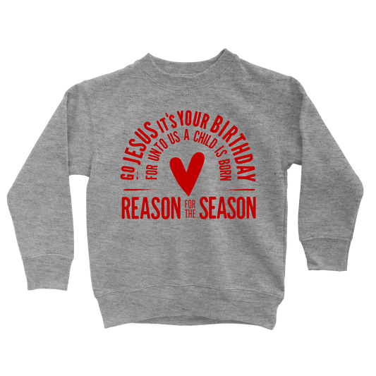 Go Jesus Sweatshirt - Beacon Threads - 2T / Grey w/ Red Lettering - 1